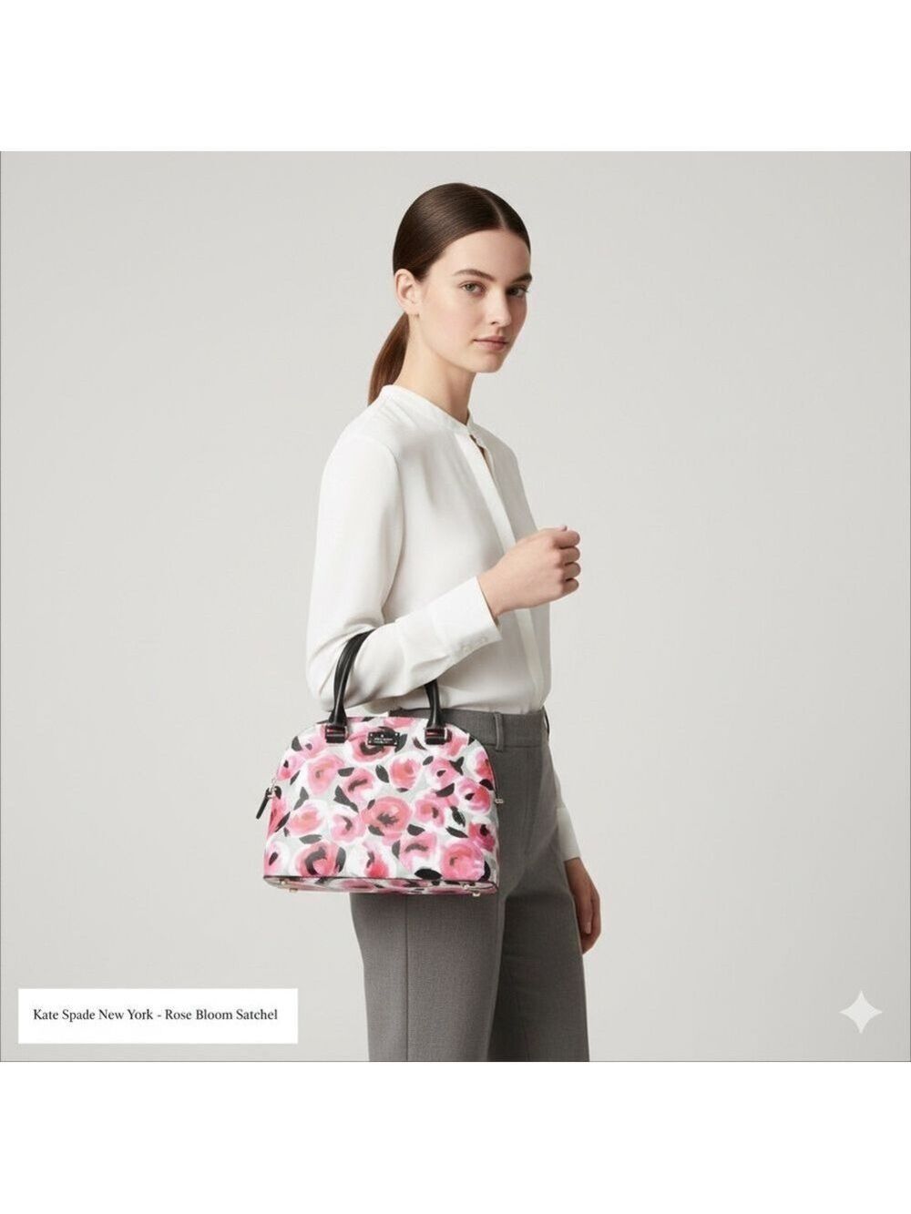 EUC Kate Spade Blake Avenue Rose Bed Top Handle Satchel – Floral